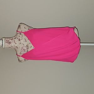 NWT Naked Zebra Hot Pink Blouse size M